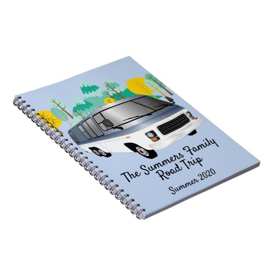 RVジャーナル家族の道路旅行の休暇注意事項プラン ノートブック (右側)