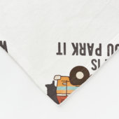 RVテントトレーラー「ホームは駐車場所」 フリースブランケット (角)