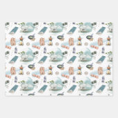 RVトラックキャンパーフォレストアドベンチャーキャンピングパターン ラッピングペーパーシート (正面3)