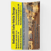 RVトレーラカスタマイズー車両格納ロット 横断幕 (縦)