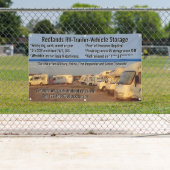 RVトレーラカスタマイズー車両格納ロット 横断幕 (インサイチュ)