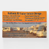 RVトレーラカスタマイズー車格納ロット大 横断幕 (横)