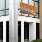 RVトレーラカスタマイズー車格納ロット大 横断幕 (ビルの外側)