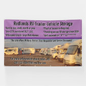 RVトレーラカスタマイズー車格納ロット大 横断幕 (横)