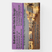 RVトレーラカスタマイズー車格納ロット大 横断幕 (縦)