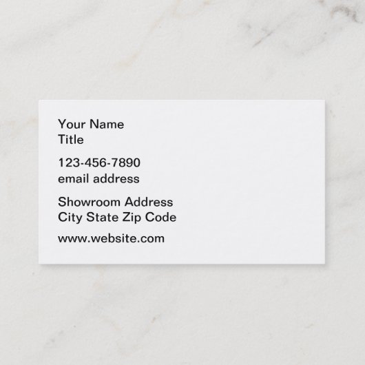 RVトレーラーとモーターホーム 名刺 (裏面)