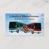 RVトレーラーとモーターホーム 名刺 (正面)