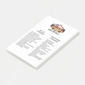 RVトレーラー編集可能なセットアップとティアダウンチェックリスト ポストイット (アングル)