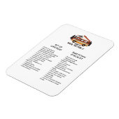 RVトレーラー編集可能なセットアップとティアダウンチェックリスト マグネット (左側)