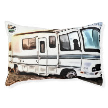 RVドッグベッドに私と3