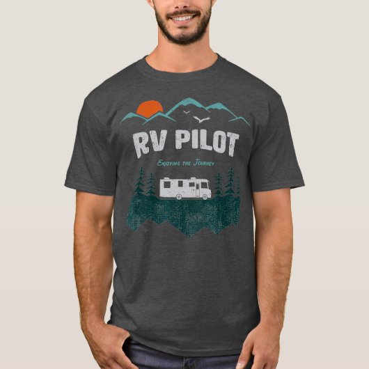 RVパイロットキャンピングシャツモーターホームトラベルバケーション Tシャツ (正面)