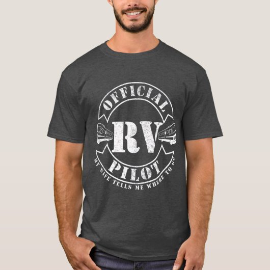 RVパイロットモーターホームRVトラベルクラスAリタイアメント Tシャツ (正面)