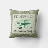 RVフォトキャンパーパーソナライズされたトレーラカスタムー クッション (裏面)