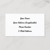 RVマンガの名刺 名刺 (裏面)