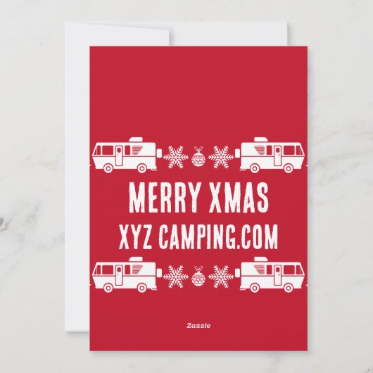 RVモーターホームクリスマスデコール シーズンカード (裏面)