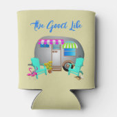 RVライフシルバートラベルトレーラパーソナライズされた 缶クーラー (裏面)