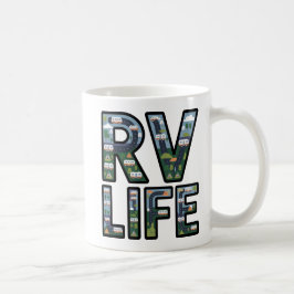 RVライフ アドベンチャー キャンパー ロードトリップ タイポグラフィ コーヒーマグカップ