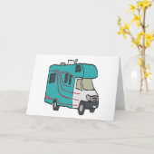 RVレクリエーション車 カード (黄色い花)