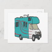 RVレクリエーション車 ポストカード (正面/裏面)