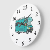 RVレクリエーション車 ラージ壁時計 (傾斜)