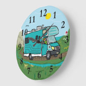 RVレクリエーション車 ラージ壁時計 (傾斜)