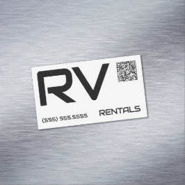 🔥 RVレンタルカスタムQR マグネット名刺