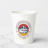 RVロードトリップパパマッチングファミリーサマーバケーション 紙コップ (正面)