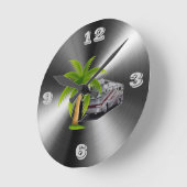 RV時間Tic目次時計 ラウンド壁時計 (傾斜)