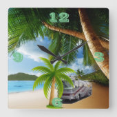 RV時間Tic Toc壁時計 スクエア壁時計 (正面)