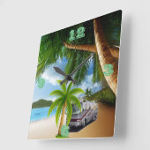 RV時間Tic Toc壁時計 スクエア壁時計 (傾斜)