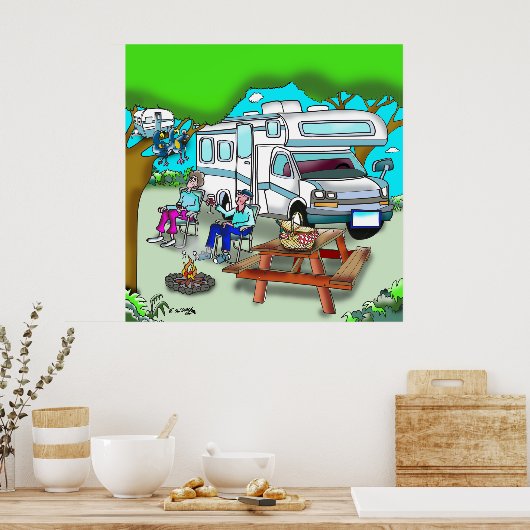 RV漫画9475 ポスター (キッチン)