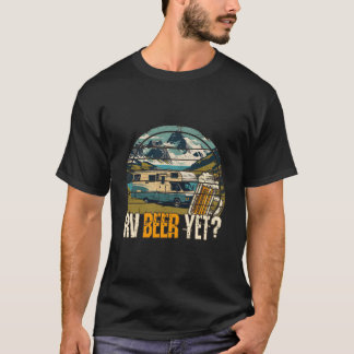 Rv ビール持ち キャモジー キャンピングカー ロードトリップ 旅行 キャンパー tシャツ