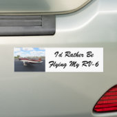 RV-6航空機 バンパーステッカー (車上)