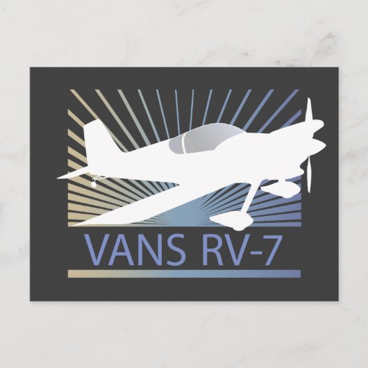RV-7飛行機 ポストカード (正面)