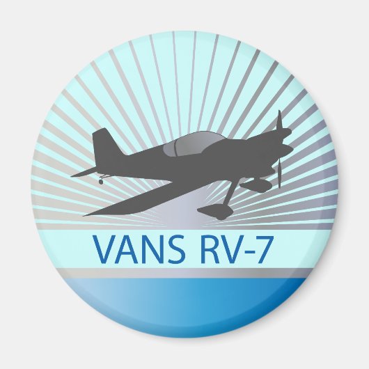 RV-7飛行機 マグネット (正面)