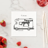 RV Camper Caravan Thunder_Cove スタンダードカクテルナプキン (インサイチュ)