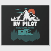 RV Pilot Camping Motorhome Travel Vacation Gift ラッピングペーパー (フラット)