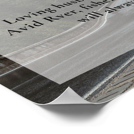 RV RVer人生のキャンパーお祝い、葬儀の写真 ポスター (角)