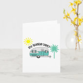 Rv There Yet Shirt Cute Rv Trailer Camping Pajama  カード (黄色い花)