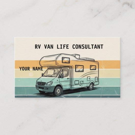  RV Van Life Card 名刺 (正面)