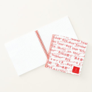 RVEは次のように言書う: "A Book" Square Journal ノートブック
