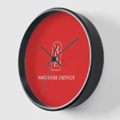 RVE倉庫地区ラウンドクロック 壁時計 (傾斜)