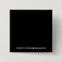RVE Ian MacksのIDENTITY CRISISピン（黒い四角）