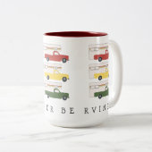RVingモーターホームトラックキャンプラスタ ツートーンマグカップ (正面右)