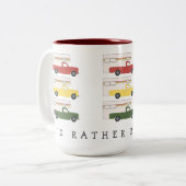 RVingモーターホームトラックキャンプラスタ ツートーンマグカップ (正面左)