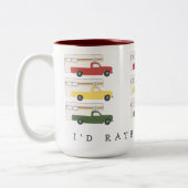 RVingモーターホームトラックキャンプラスタ ツートーンマグカップ (左)