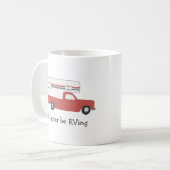 RVingヴィンテージトラックのキャンパーRVカスタムになる コーヒーマグカップ (正面左)