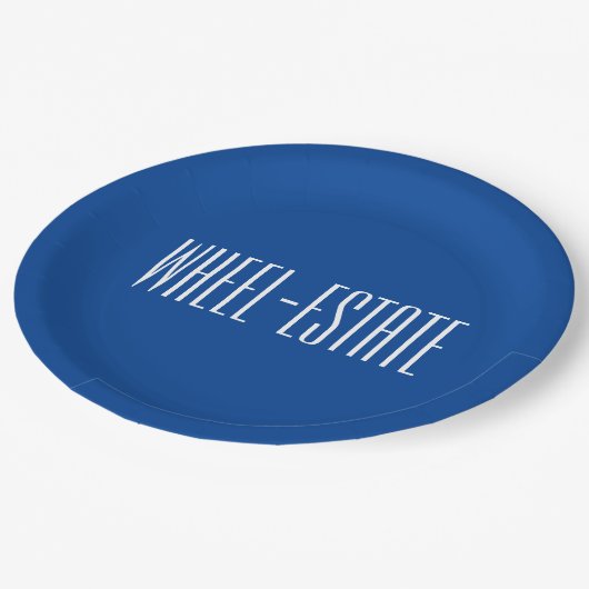 Rving RVキャンパーキャンプモーターホームおもしろい=ホイールエステート ペーパープレート (アングル)