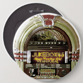 RVPのジュークボックス45ボタン 缶バッジ (正面&裏面)