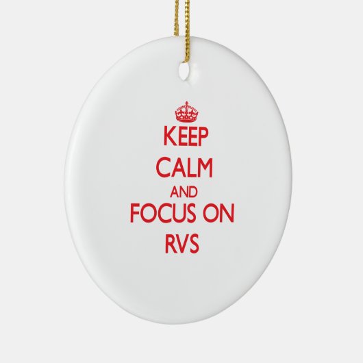 Rvsの平静そして焦点を保って下さい セラミックオーナメント (右)